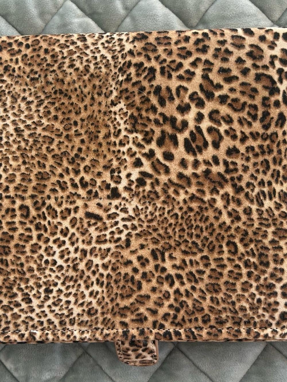 Reed & Barton Leopard Print Jewelry Organizer in Brown and Black